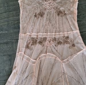 Newport News Mesh Beaded Dress